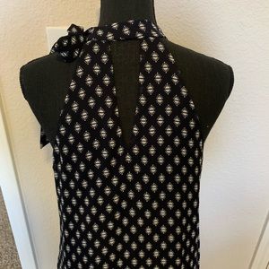 Mini tie at the neck dress, in size Medium